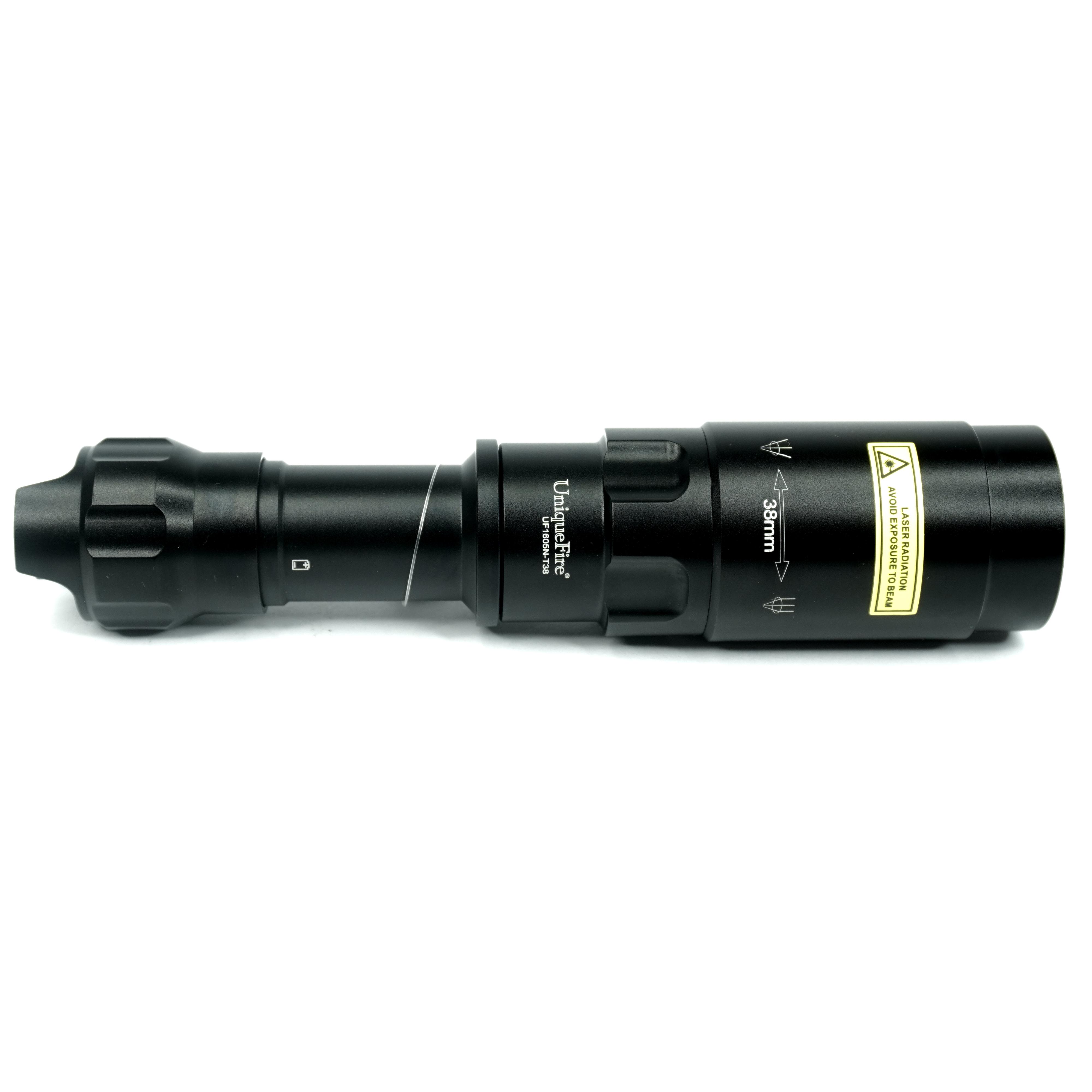 Фонарь лазерный инфракрасный UniqueFire 1605N-T38-1500 IR940 для приборов ночного видения до 1500 м 38 мм (010736) - фото 5 Фонарь лазерный инфракрасный UniqueFire 1605N-T38-1500 IR940 для приборов ночного видения до 1500 м 38 мм (010736) - фото 5