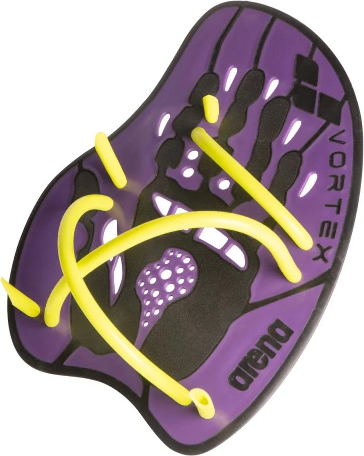 Лопатки для плавання Arena VORTEX EVOLUTION HAND PADDLE M Фіолетово-жовтий (95232-140) - фото 3 Лопатки для плавання Arena VORTEX EVOLUTION HAND PADDLE M Фіолетово-жовтий (95232-140) - фото 3