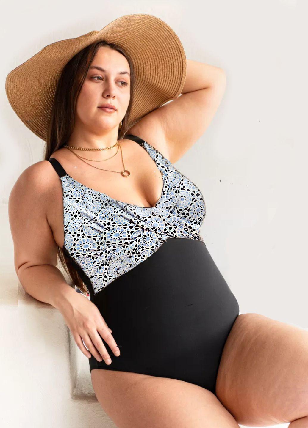 Купальник цельный Tchibo 50 с корректирующим эффектом L Черный (13544) - фото 7