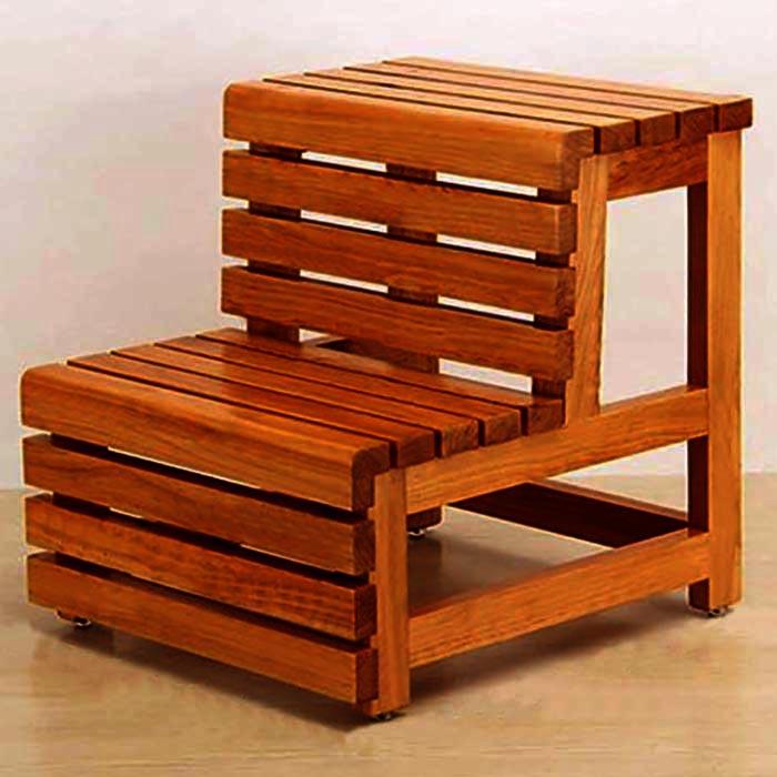 Скамейка-ступенька из дерева Ланита Охра (ССТ-013104)