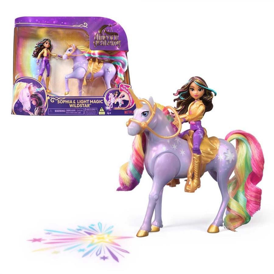 Набор из куклы и единорога Spin master Академия единорогов София и Дикая Звезда со световыми эффектами (SM23210/6067325)