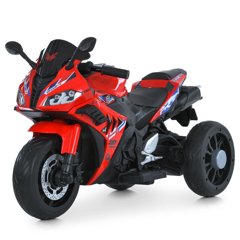 Детский электромотоцикл Bambi Racer до 30 кг 2WD Красный (DE-169-E-782)