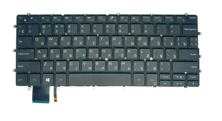 Клавиатура для ноутбука Dell XPS 13 9380 подсветка клавиш (120268)