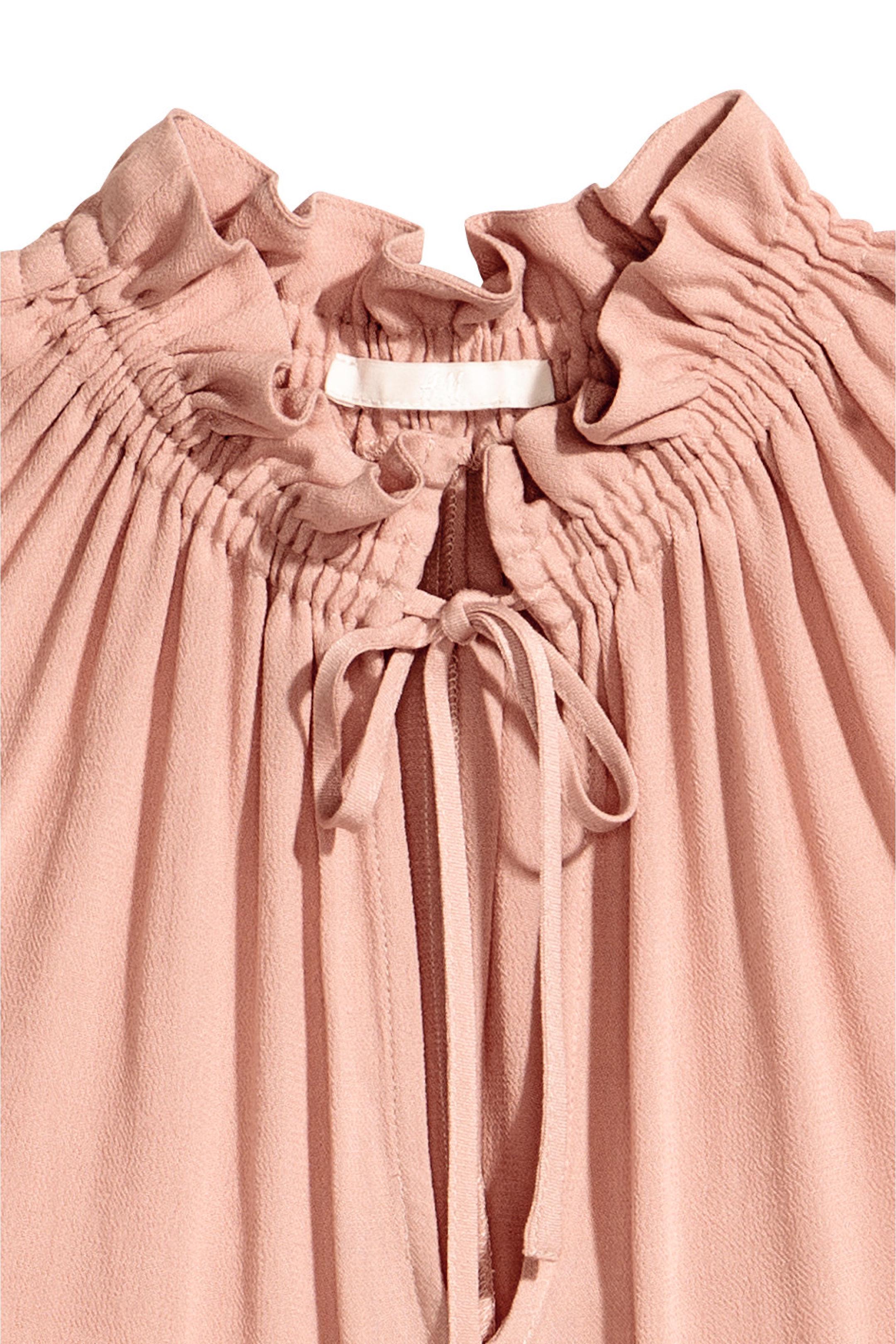 Блуза H&M р. 32 Бледно-розовый (5031335) - фото 3 Блуза H&M р. 32 Бледно-розовый (5031335) - фото 3