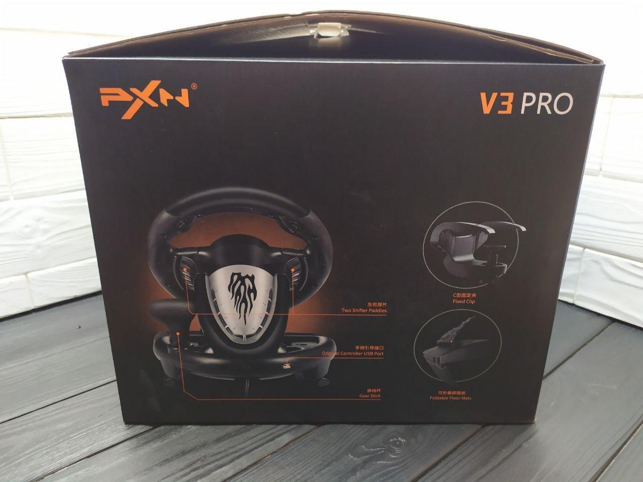 Руль игровой Pxn V3 Pro | Игровой руль с педалями | Игровой руль для компьютера | Джойстик руль для ПК-2060 - фото 8
