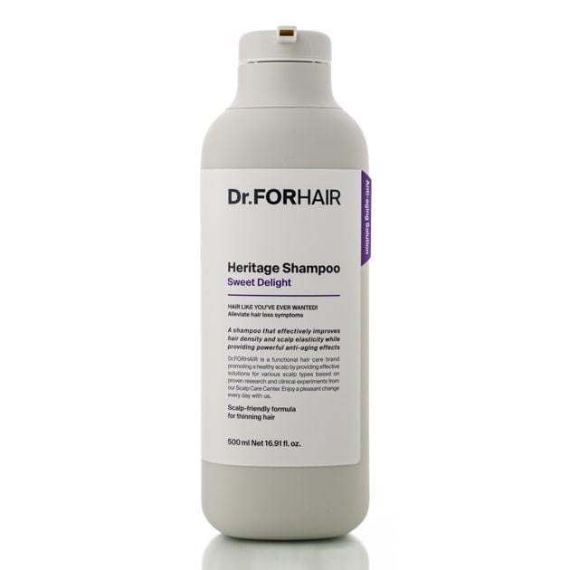 Шампунь для ослабленной кожи головы и тонких волос антивозрастный Dr.Forhair Heritage Shampoo Sweet Delight 500 мл