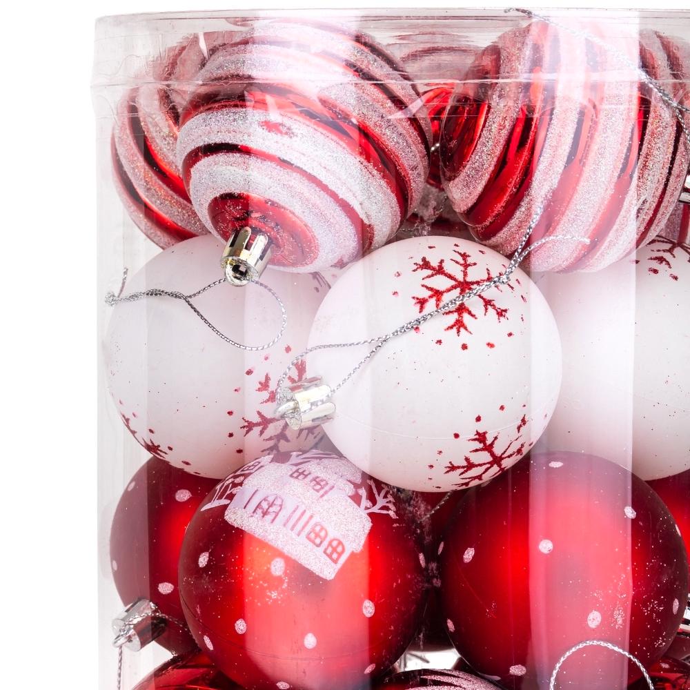 Набір ялинкових куль Святковий Ансамбль 30 шт. (9125-027) - фото 2 Набір ялинкових куль Святковий Ансамбль 30 шт. (9125-027) - фото 2