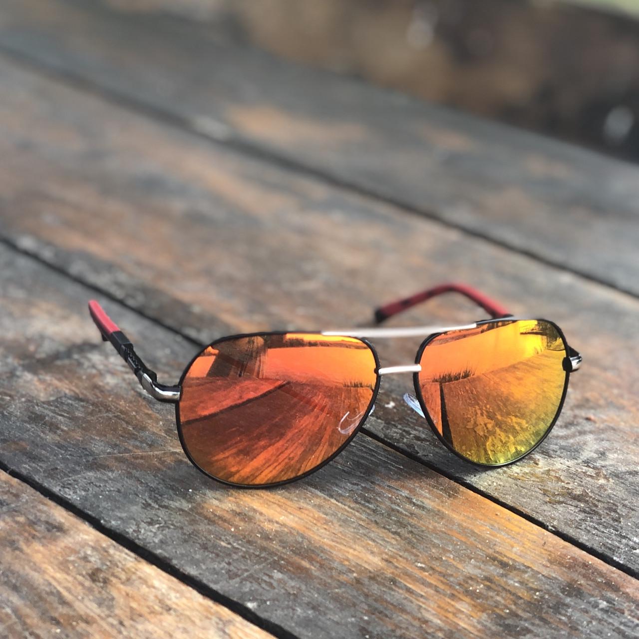 Очки солнцезащитные мужские с поляризацией Orange - фото 5