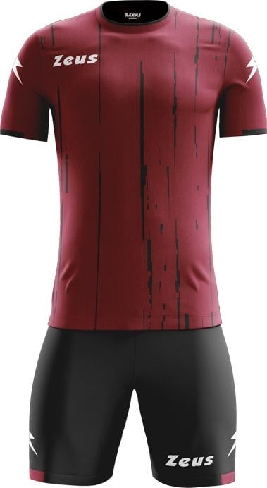 Комплект футбольной формы Zeus KIT BOLT GN/NE Z01855 XS Гранатово-черный (48043-41)