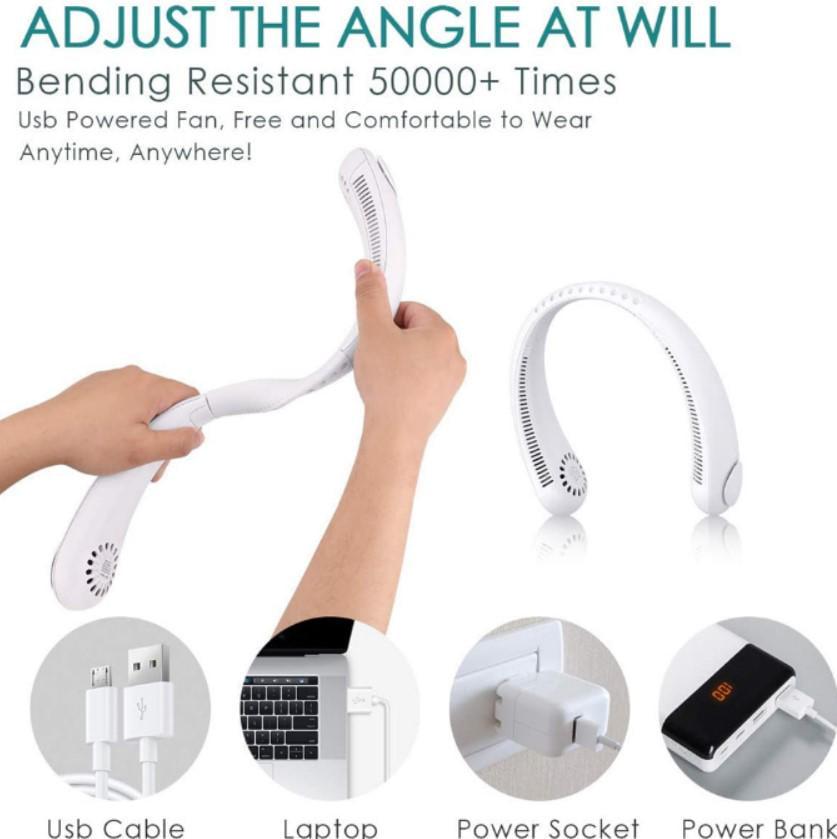 Вентилятор на шию Arctic Air 2000 мАг Білий (2104618614) - фото 7 Вентилятор на шию Arctic Air 2000 мАг Білий (2104618614) - фото 7