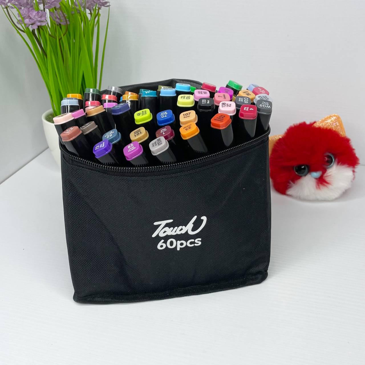 Маркеры-скетч Touch для рисования двусторонние 60 шт. Черный (100178) - фото 5 Маркеры-скетч Touch для рисования двусторонние 60 шт. Черный (100178) - фото 5