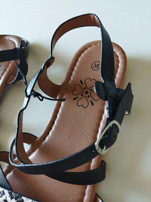 Босоніжки жіночі р. 38 Чорний - фото 3