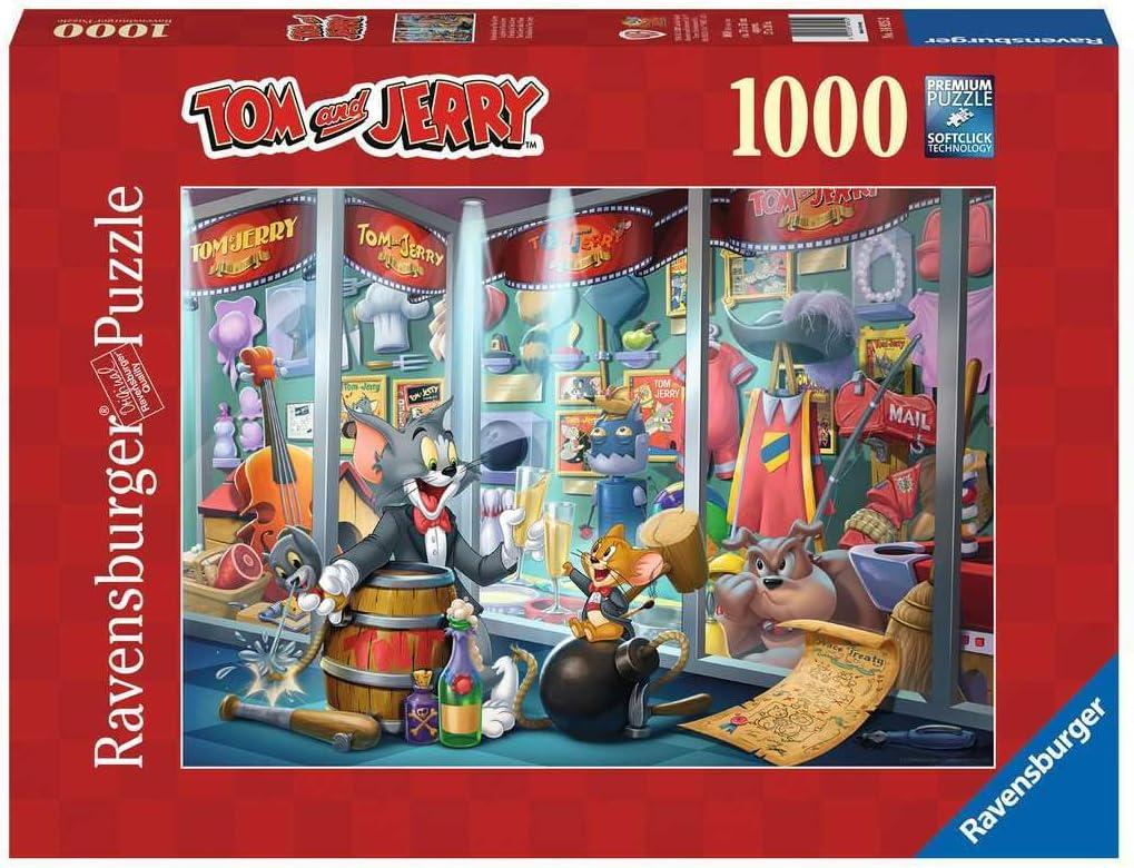 Пазл Ravensburger «Том і Джеррі: Зала слави» 1000 деталей 70х50 см (300416)