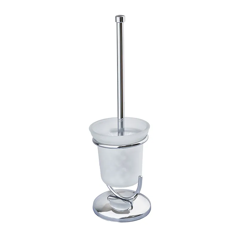 Йоржик для унітазу Zerix AFB-907 підлоговий скло Хром (ZX5075)