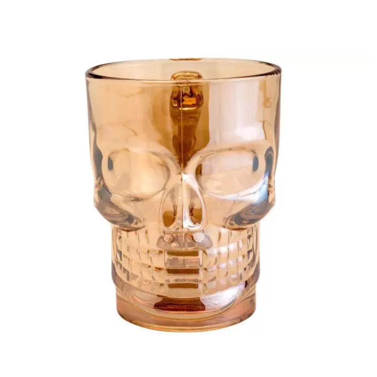 Набор бокалы для пива стаканы и рюмки KITUA Череп 18 предметов Gold - фото 6