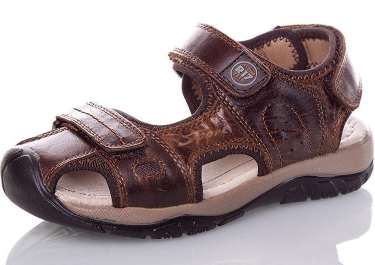 Кожаные сандалии EeBb 9087-brown р. 33 Коричневый