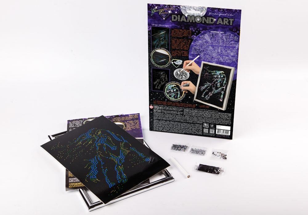 Алмазна вишивка Diamond art Кінь часткова викладка 5D 32,5х23,5 см (DAR-02) - фото 2 Алмазна вишивка Diamond art Кінь часткова викладка 5D 32,5х23,5 см (DAR-02) - фото 2