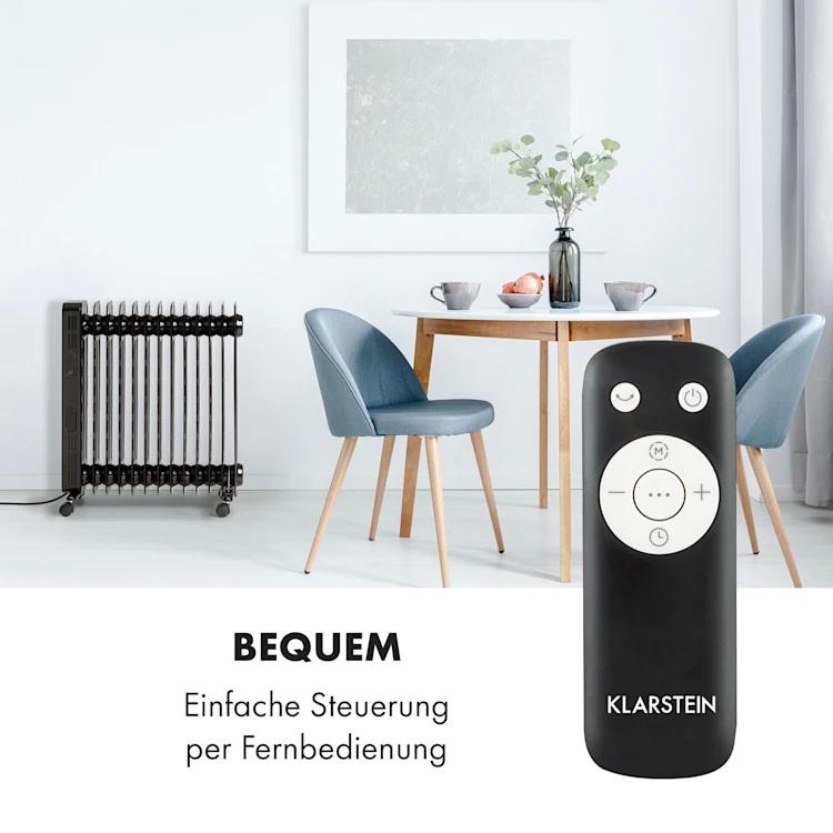 Масляний радіатор KLARSTEIN Thermaxx Heatstream Чорний (10035109) - фото 6