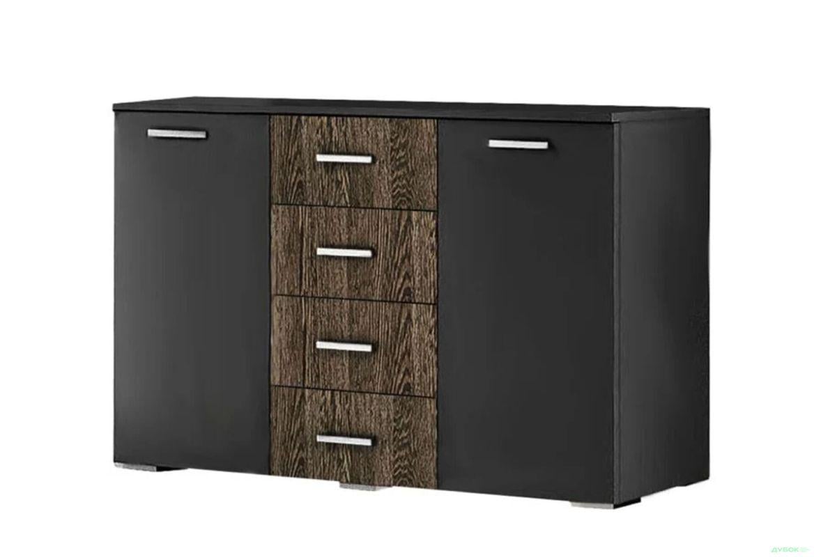 Комод Лилия Новая 2-дверный с 4 ящиками Дуб колониальный (000-000-465) Комод Лилия Новая 2-дверный с 4 ящиками Дуб колониальный (000-000-465)