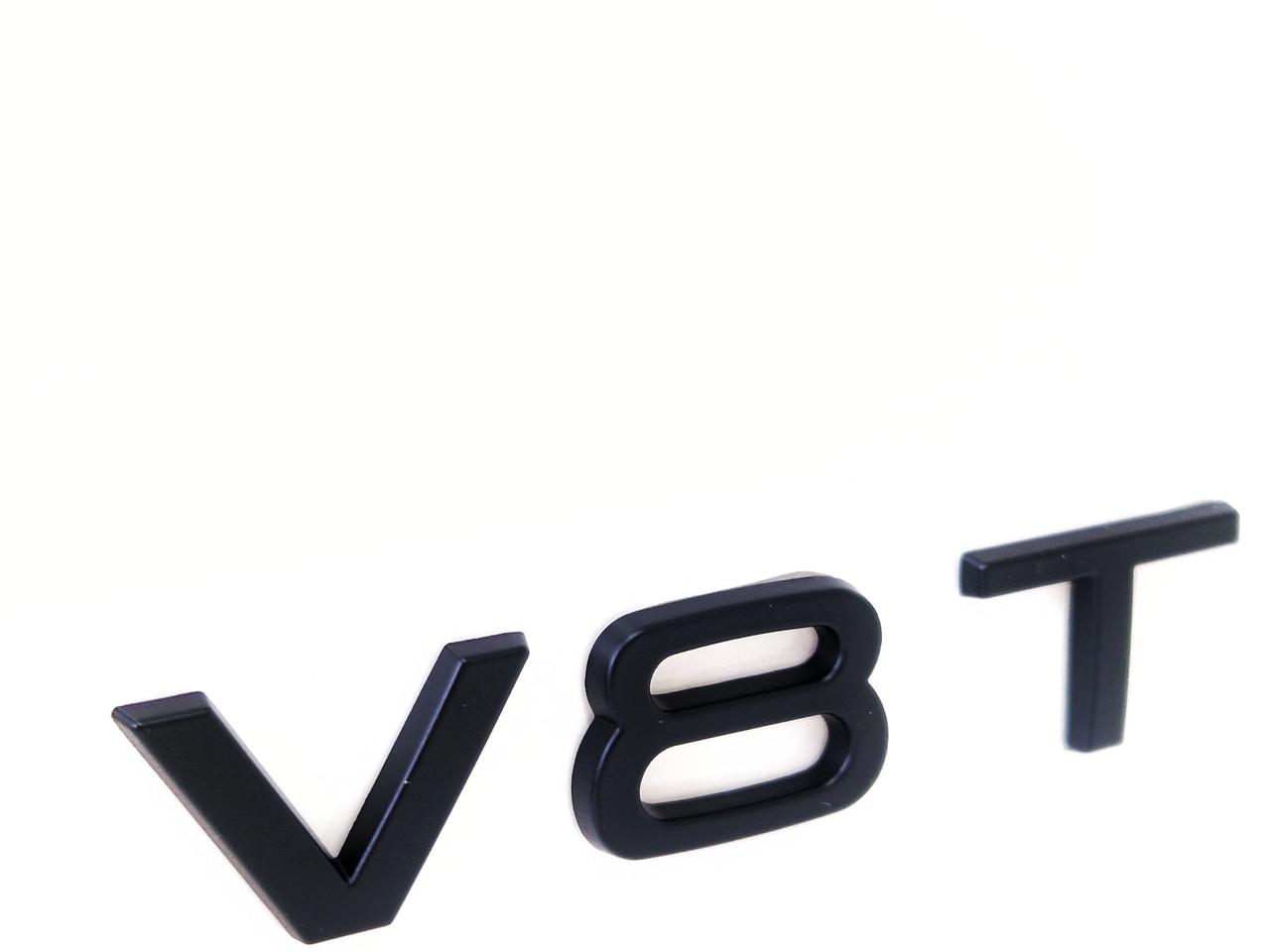 Емблема-напис Audi V8T Matt black (2335873239)