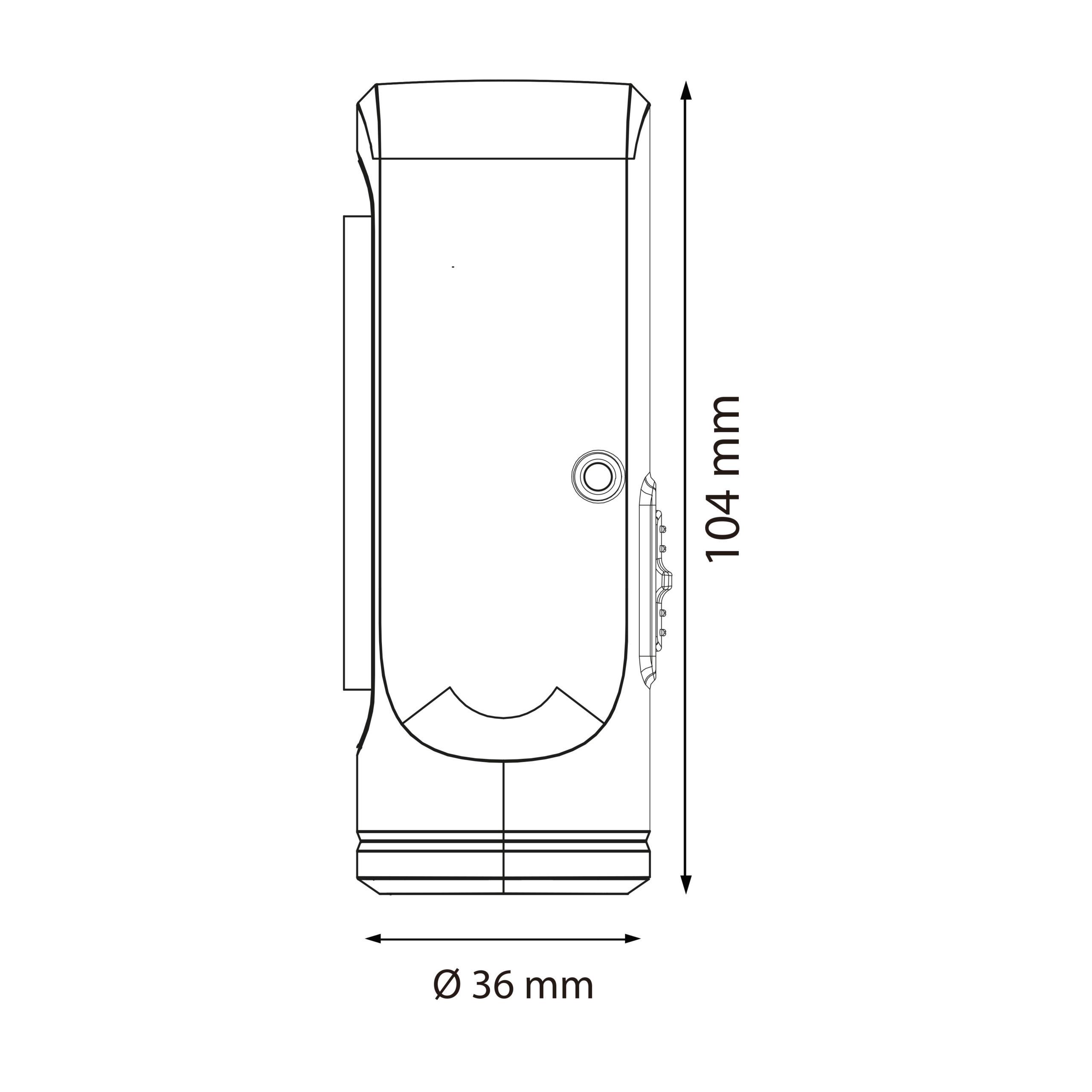 Ліхтарик ручний світлодіодний Horoz Electric Koller 1W + 0,5W - фото 2