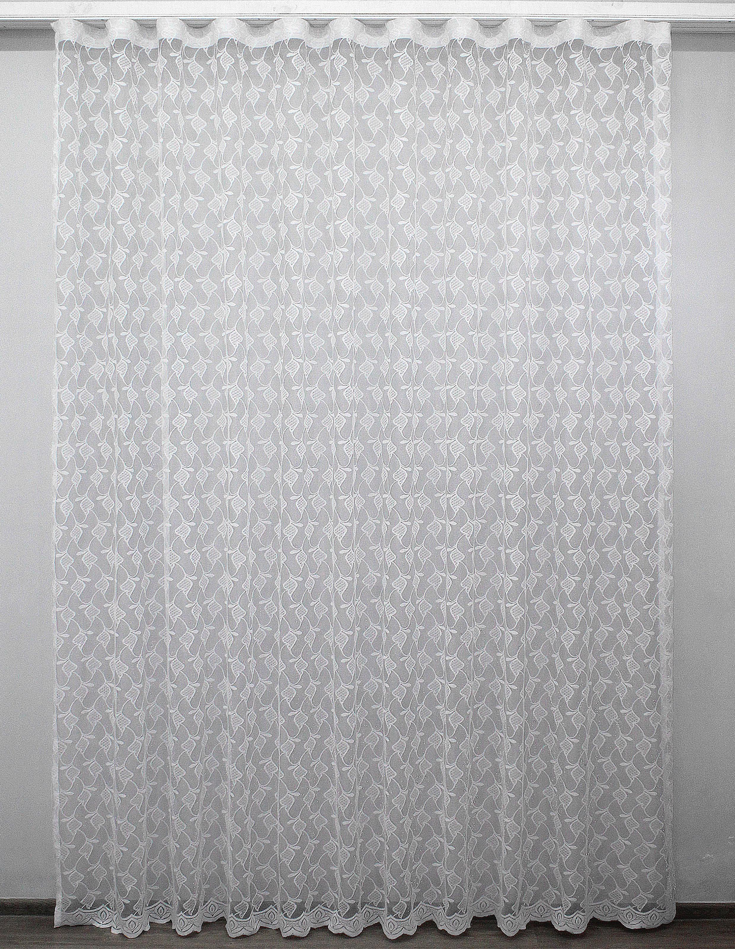 Тюль VR-Textil 1215т жаккард 300х270 см Белый (40-161)