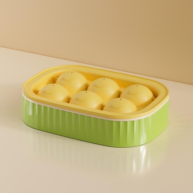Форма для льоду Куля 6 комірок з кришкою Салатово-жовтий (НР051595) - фото 1 Форма для льоду Куля 6 комірок з кришкою Салатово-жовтий (НР051595) - фото 1