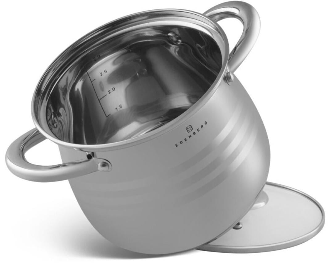 Глубокая кастрюля Edenberg Капля 4,0 л (EB-532) - фото 5 Глубокая кастрюля Edenberg Капля 4,0 л (EB-532) - фото 5