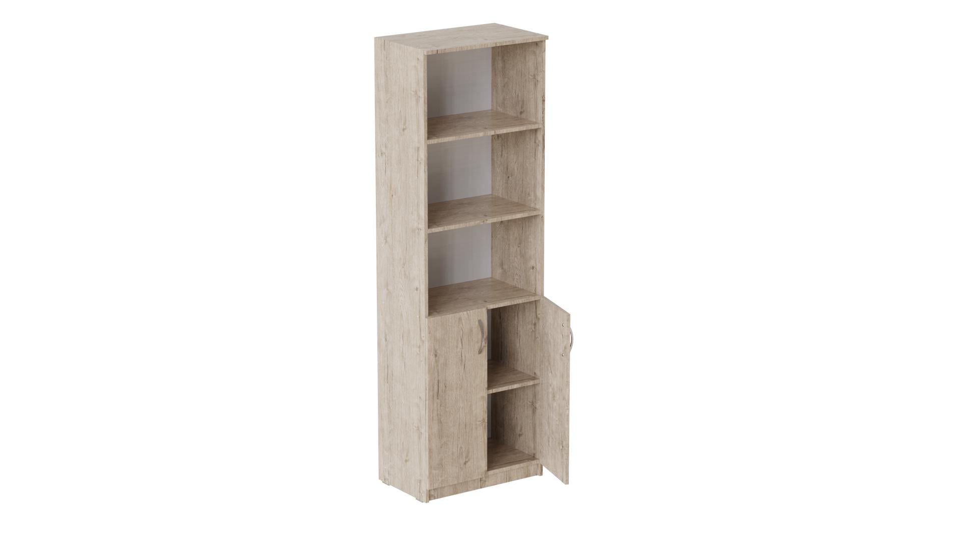 Шкаф Ferrum-decor Анжело на 5 полок с 2 дверями ДСП 16 мм 1900x600x380 мм Дуб Артизан (FRD-104996)
