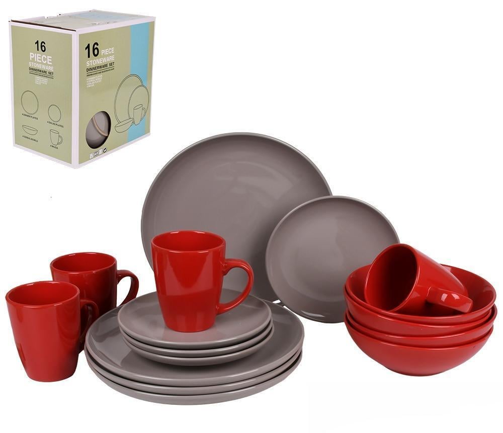 Набор столовой посуды 16 пр. тарелка 26 и 19 см/пиала 17,5 см/чашка 420 мл (MC5578-5