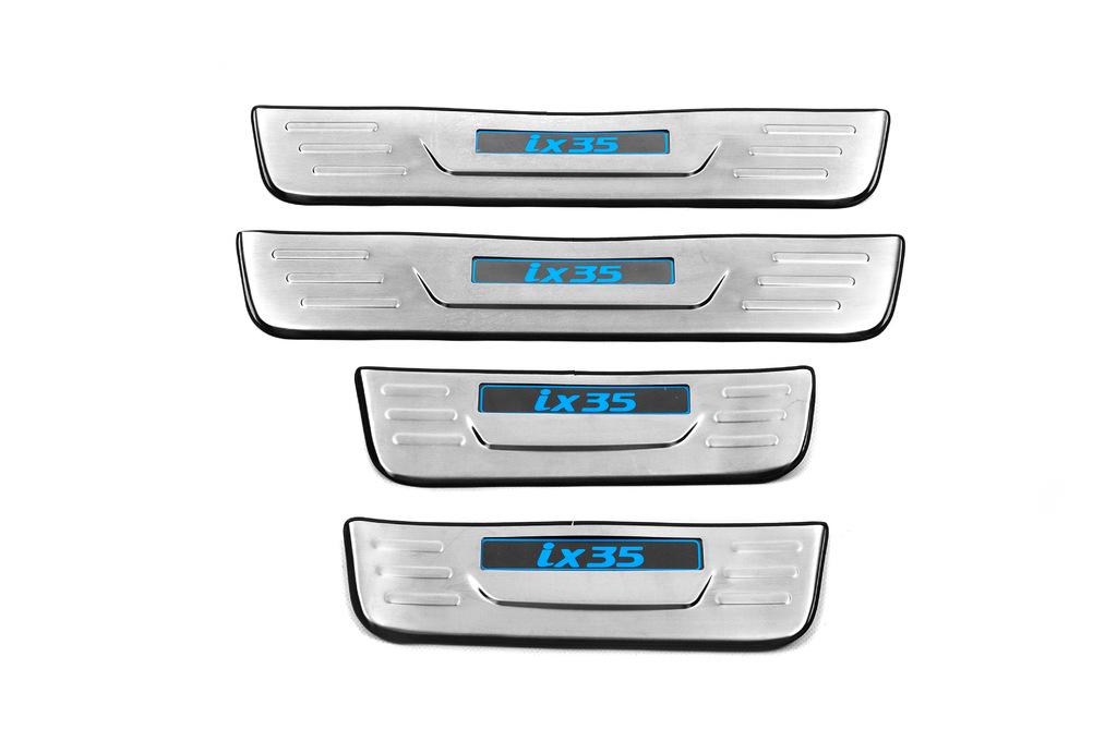 Накладки на пороги Libao LED Libao для Hyundai IX-35 2010-2015 гг. нержавеющая сталь Хром Накладки на пороги Libao LED Libao для Hyundai IX-35 2010-2015 гг. нержавеющая сталь Хром