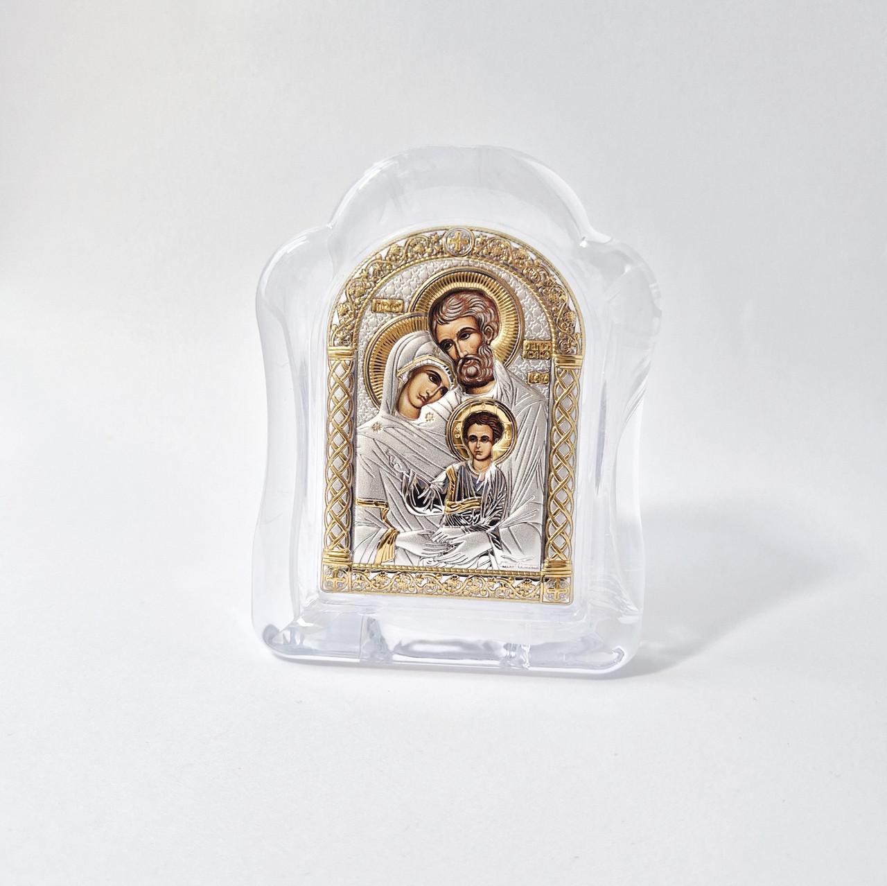 Икона святое семейство в муранском стекле