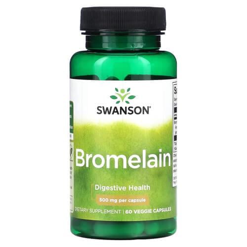 Бромелайн Swanson Bromelain 500 мг 60 капс. (SWU820)