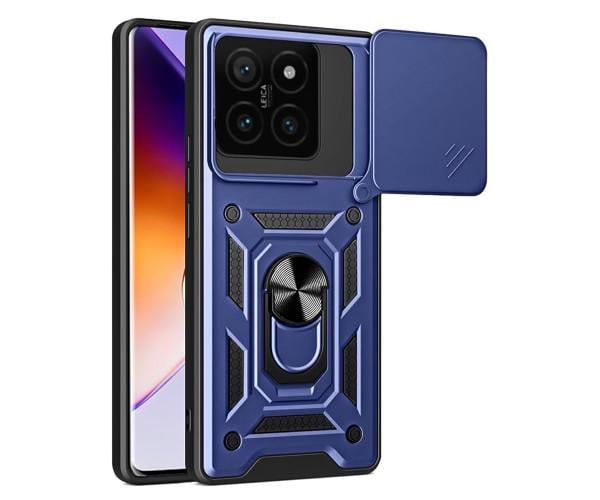 Чехол - накладка Ricco Camera Sliding для Xiaomi 14T Синий
