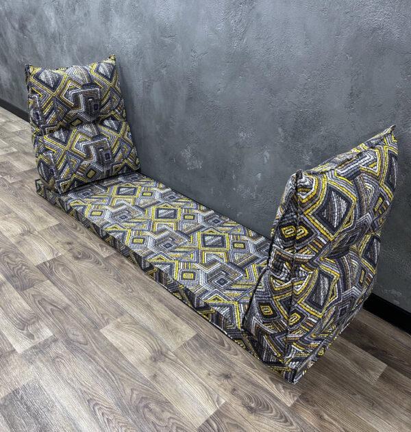 Матрас Comfort Home со спинками на подоконники 120х40х5 мм h 40 см Labirint Yellow