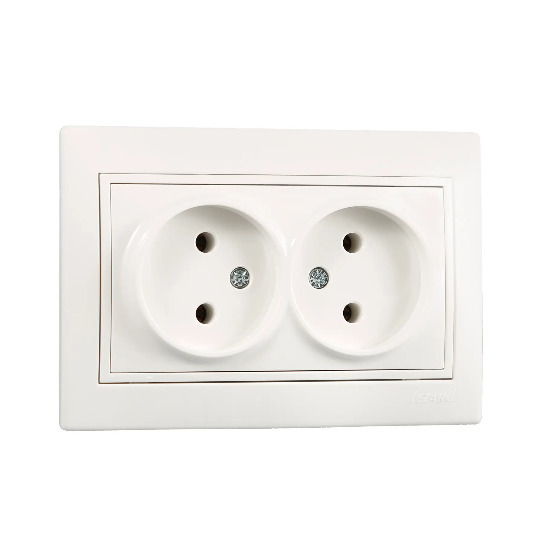 Розетка Lezard Mira 2-я Белый