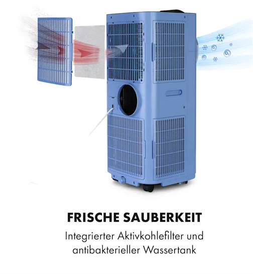 Кондиционер напольный KLARSTEIN Kraftwerk Smart 12K 3в1 3,4 кВт (10035739) - фото 8 Кондиционер напольный KLARSTEIN Kraftwerk Smart 12K 3в1 3,4 кВт (10035739) - фото 8