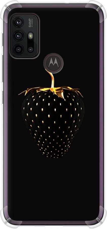 Чехол на Motorola Moto G30 Черная клубника (3585sp-2320-42517)