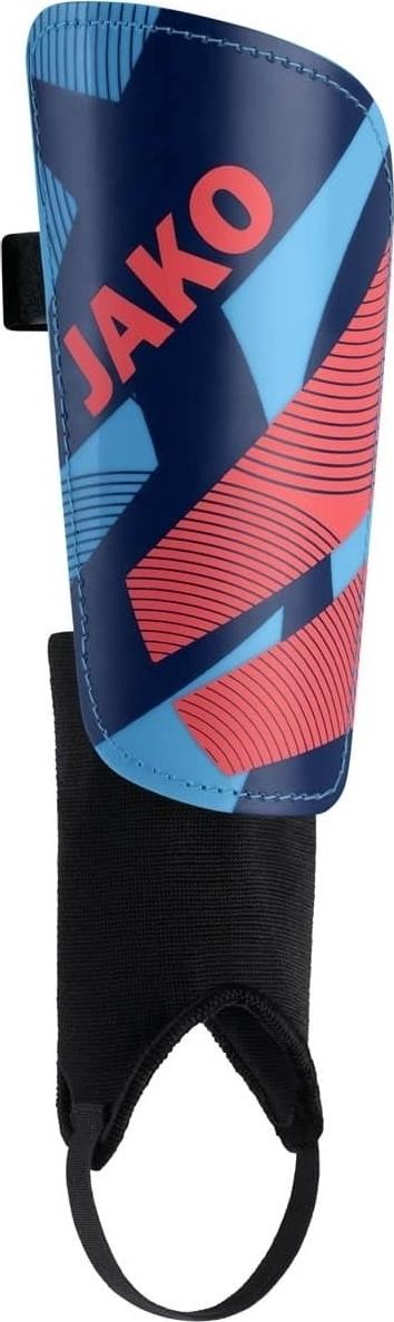 Щитки футбольные Jako RIVER CLASSIC XS Голубо-красный (2774-434)