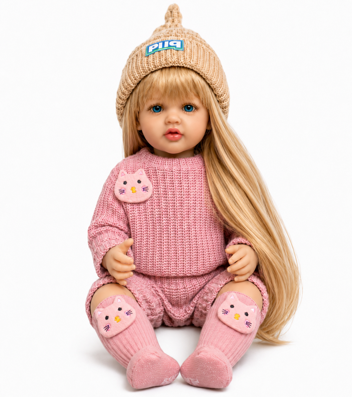 Кукла реалистичная Doll Reborn Baby 55 см полностью виниловая (К0100306)