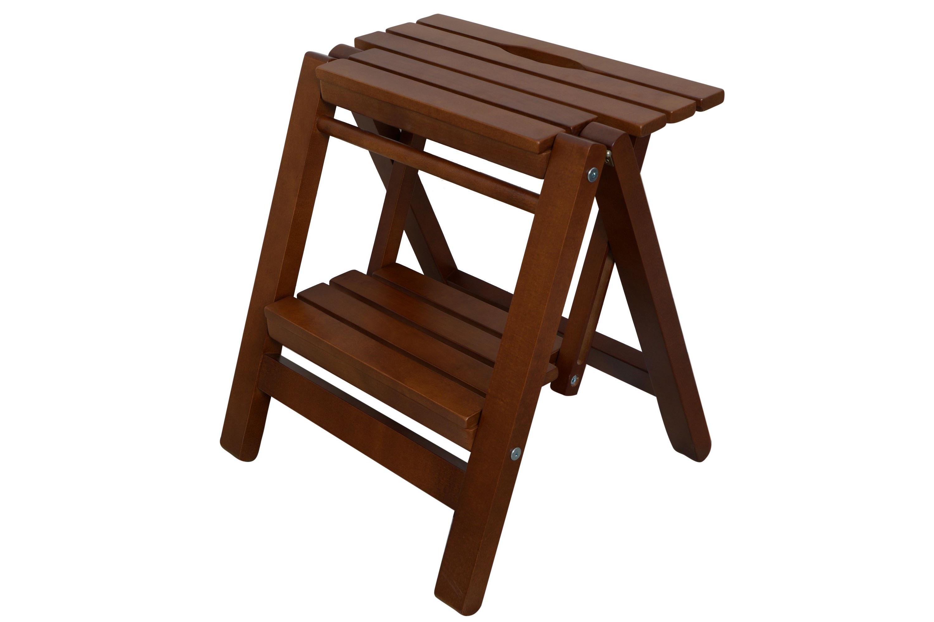 Лестница-табурет складная из натурального дерева Евродом Карамель - фото 2 Лестница-табурет складная из натурального дерева Евродом Карамель - фото 2