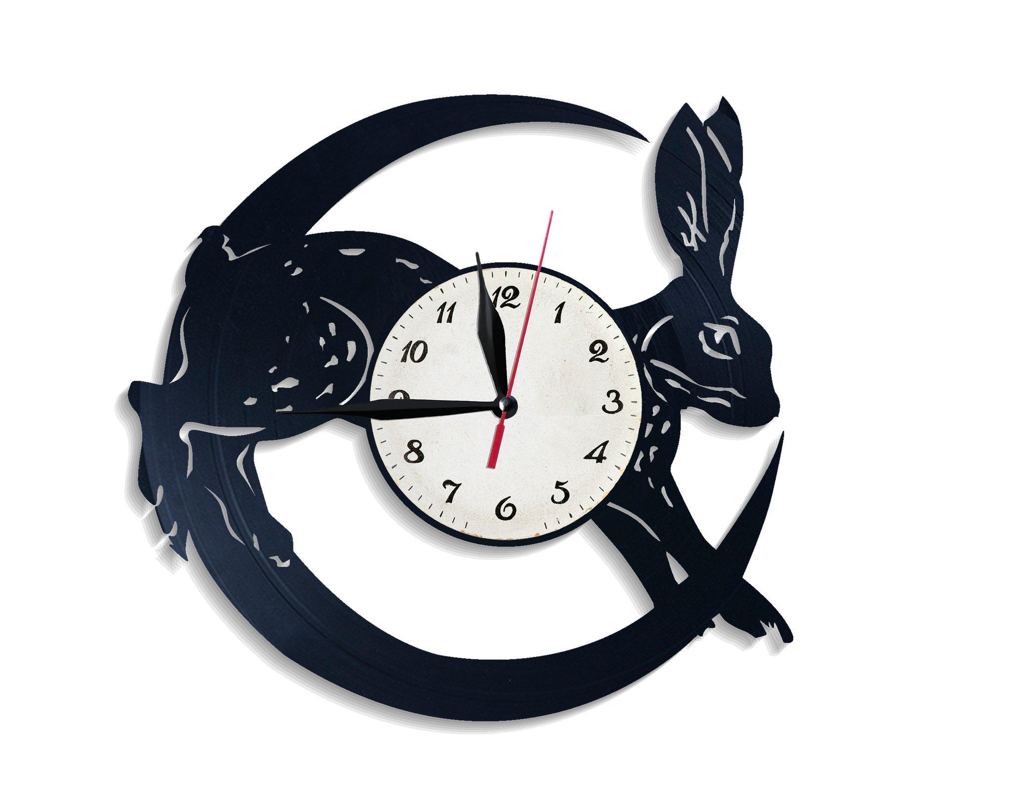 Часы настенные Заяц 2663 из виниловой пластинки