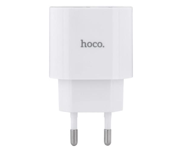 Пристрій зарядний мережевий Hoco C95A Lineal PD 20W QC3.0 Type-C to Lightning White Пристрій зарядний мережевий Hoco C95A Lineal PD 20W QC3.0 Type-C to Lightning White