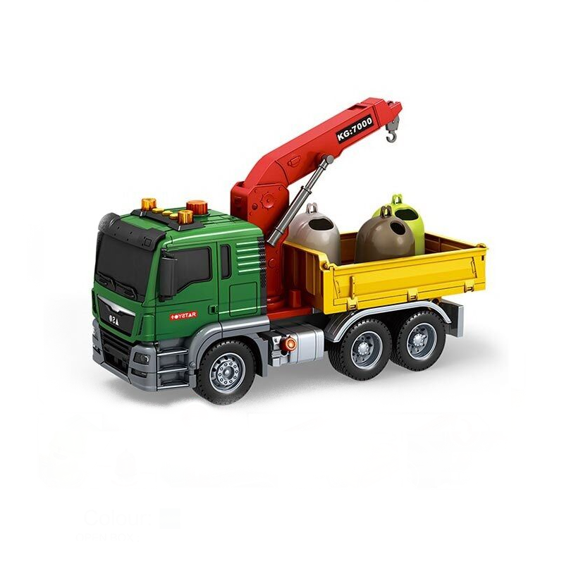 Спецтехніка 666-61 T вантажівка/підсвічування/гумові шини/помпова система (24710328)