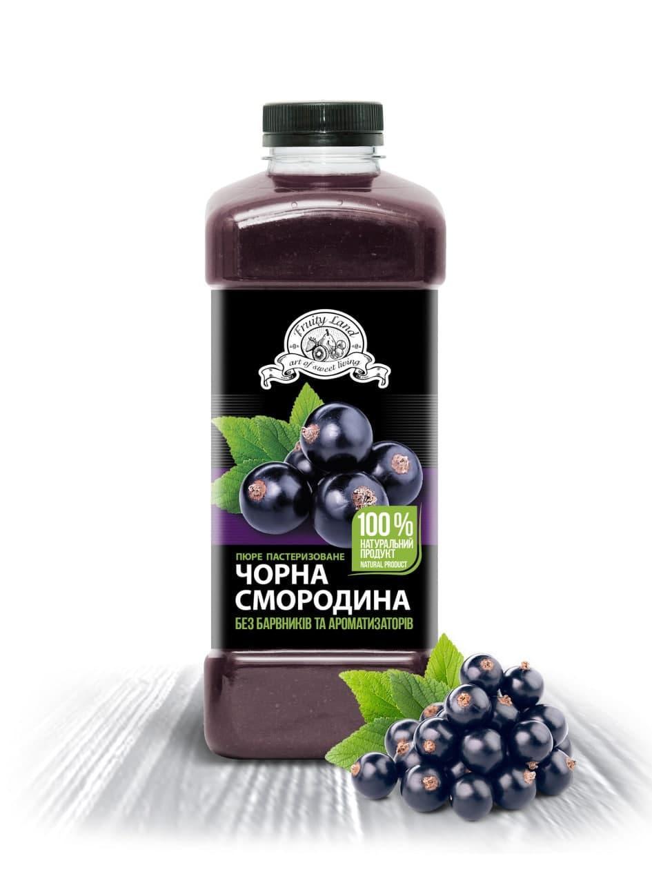 Смородина черная пюре Fruityland пастеризованное 1 кг - фото 1