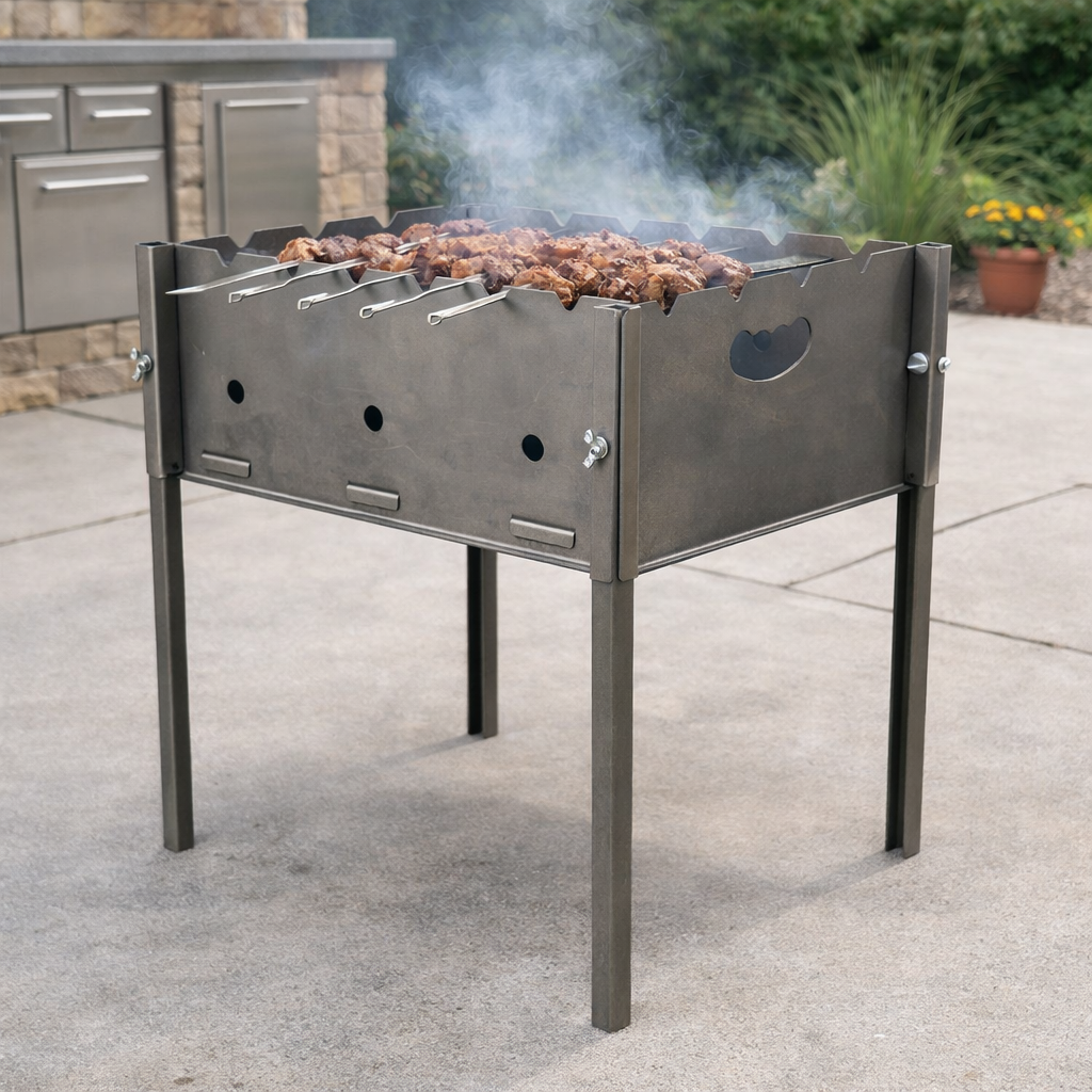 Мангал розбірний Jooki Турист на 8 шампурів 0,8 мм