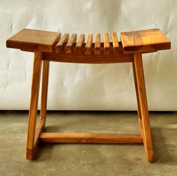 Табурет для ванной из дерева Тириме Охра (ТВН-014304) Табурет для ванной из дерева Тириме Охра (ТВН-014304)