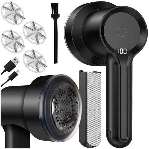 Бритва для одежды и мебели аккумуляторная Ruhhy 25559 2в1 с электрощеткой 4 лезвия 3 скорости USB-C (25559) - фото 2 Бритва для одежды и мебели аккумуляторная Ruhhy 25559 2в1 с электрощеткой 4 лезвия 3 скорости USB-C (25559) - фото 2