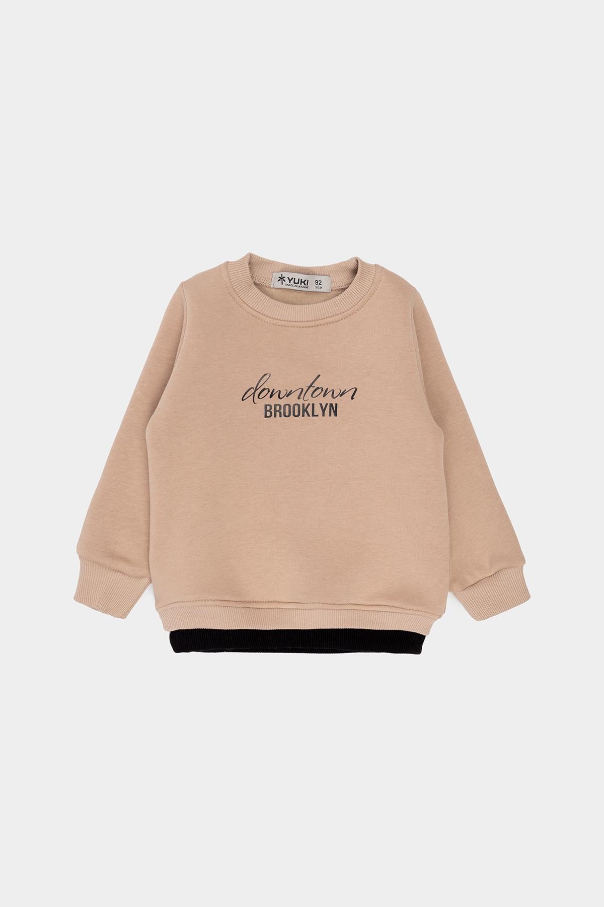 Свитшот для мальчика ЦБ-00230127 92 см Бежевый (28575612)