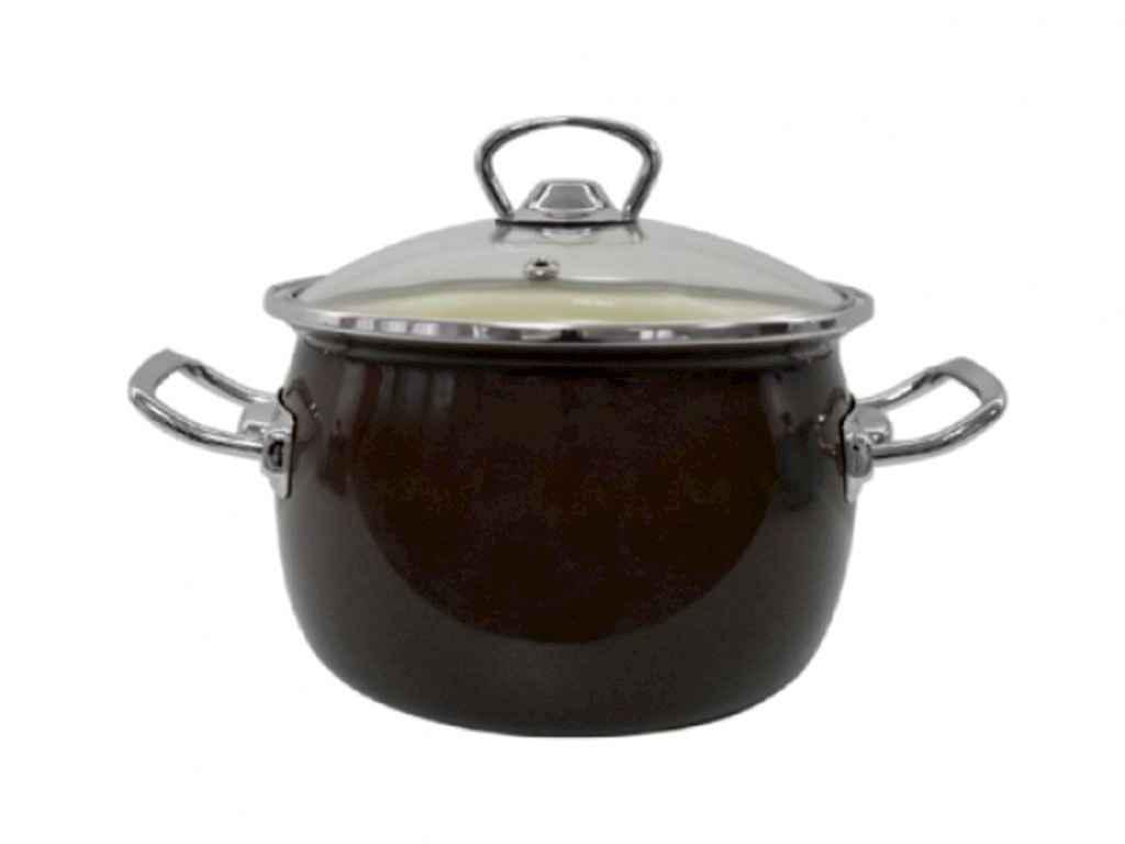 Кастрюля эмалированная Idilia 5 л Коричневый (I81916)